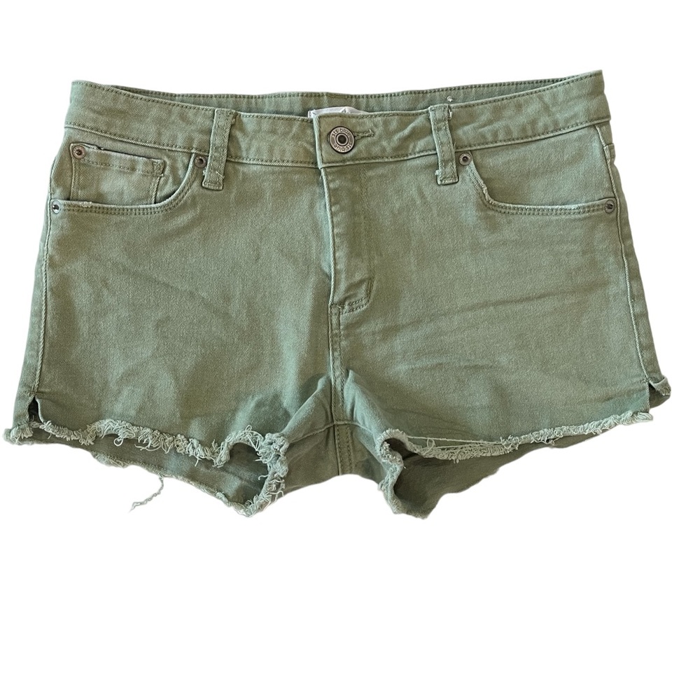 EUC STS Blue Olive Green Boyfriend Shorts